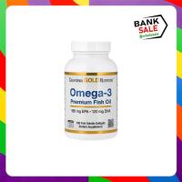 ราคา California Gold Nutrition, Omega-3 Premium Fish Oil, 100 Fish Gelatin Softgels (แคปซูลละ 1,100 มก.) (49763629839)