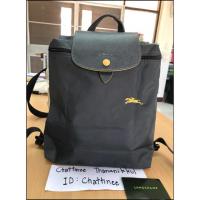 ราคา ของแท้ 100% Used like new เป้ Longchamp Backpack รุ่น Club สีเทา (Fusil) (2114080923)