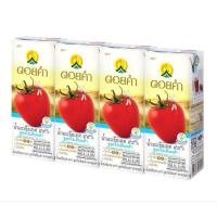 ราคา ดอยคำ น้ำมะเขือเทศ 99% สูตรโซเดียมต่ำ 200 มล. 1 แพ็ค 4 กล่อง (20891759521)