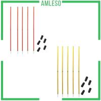 ราคา [Amleso] เสาฝึกซ้อมฟุตบอล 5 ชิ้น เสาสลาลม อุปกรณ์ฝึกซ้อมฟุตบอลฟุตบอล (29006354986)