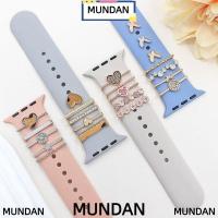 ราคา MUNDAN แหวนตกแต่ง, เครื่องประดับสายนาฬิกาโลหะเพชรมุก, สร้อยข้อมือเครื่องประดับแฟชั่น Wristbelt Charms อุปกรณ์เสริมสายรัด (53263845314)