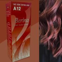 ราคา เบอริน่า A12 สีบลอนด์แดงประกายม่วง สีผม สีย้อมผม เปลี่ยนสีผม ครีมย้อมผม Berina A12 Red Violet Blonde Hair Color Cream (24072777594)