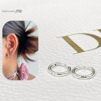 ราคา เงินแท้ Glamwelry ต่างหู ต่างหูห่วง ต่างหูเงินแท้ ต่างหูห่วงแบบเรียบ (26674731580)