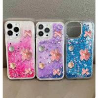 ราคา เคสของเหลว Glitter Infinix SPARK GO 1 2 Smart 8 9 10 + hot 40i 50i 10 10+ Hot 9 10 play 12i 30i 40 50 60i 60 Pro Note 50 Pro Water Glitter Glow In The Dark Starry ดอกไม้สีชมพูกลางคืน 3d พร้อมลูกปัด GC