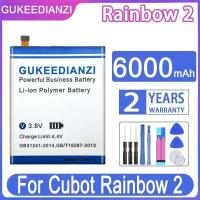 ราคา ดี ประสิทธิภาพอุณหภูมิต่ํา 6000Mah แบตเตอรี่โทรศัพท์มือถือสําหรับ Cubot Rainbow 2 Rainbow2 (40631681833)