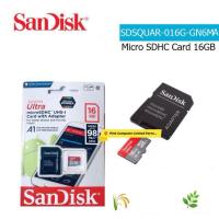 ราคา SanDisk Ultra Micro SDHC Card 16GB (SDSQUAR_016G_GN6MA)(RedGray)Class 10 with Adapter Full HD Video (ประกันศูนย์ Synnex) (15604860750)