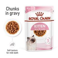 ราคา Royal Canin Kitten Pouch Gravy อาหารเปียกลูกแมว อายุ 4-12 เดือน เกรวี่ (27331887629)
