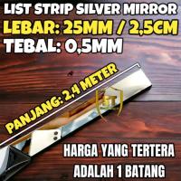 ราคา LIST OF MIRROR STRIP PLATE 25X2.438MM(243.8CM)xH.0.5MM STAINLESS 201 (25951261981)