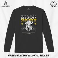 ราคา เสื้อยืดแขนยาวผู้ชาย Animalized Bison Spirit มีทรงพลัง (56560414012)