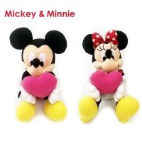ราคา ตุ๊กตา มิกกี้เมาส์ มินนี่เมาส์ นั่ง ถือหัวใจ / Mickey Mouse & Minnie Mouse 14 นิ้ว (22621856416)