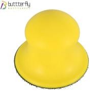 ราคา บล็อกขัดมือทรงกลม BUTTTERFLY ตะขอสีเหลืองและแผ่นขัดมือออกแบบแบบห่วง, โฟม PU Flocking พื้นผิวกระดาษทราย 2/3/5 นิ้วบล็อกขัดโฟม (57113670459)