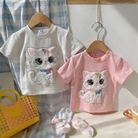 ราคา เสื้อยืดน่ารักแบบการ์ตูน แขนสั้น สไตล์ใหม่ สำหรับฤดูร้อน ใส่ได้ทั้งชายและหญิง รวมถึงเสื้อผ้าเด็ก (48957085959)
