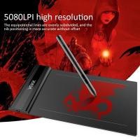 ราคา VEIKK pen tablet S640 เม้าส์ปากกา รองรับเเรงกด 8192 พร้อมกระดานวาดรูป 6*4 นิ้ว (9505209550)