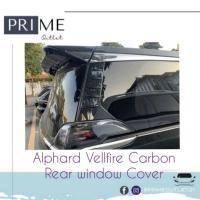 ราคา Toyota Vellfire Alphard 2015- 2021 AGH30 ฝาครอบเสาหน้าต่างด้านหลังสไตล์คาร์บอน (18880172221)