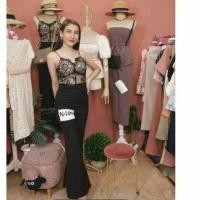 ราคา ชุดจั้มขายาวสายเดี่ยวลูกไม้ งานป้าย NITTAYA ป้ายห้อย (7170449313)