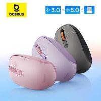 ราคา Baseus บลูทูธไร้สาย 5.0 3.0 โหมด 2.4G ปุ่มคลิกเงียบ 1600 DPI เมาส์สำหรับคอมพิวเตอร์ แล็ปท็อป แท็บเล็ (56151209356)