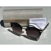 ราคา Jimmy Choo แท้มือ 1 แว่นกันแดดทรงแคทอายเลนส์สีชาไล่สี HALLY/S 80790 (55-19-140) (26373678112)