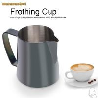 ราคา MAINAUSHUI เหยือกกาแฟ,สีดําสแตนเลสนม Frothing Cup, Premium Pour Spout Design 350ml Latte Art Pitcher สําหรับ Latte Art (42783077684)