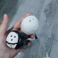 ราคา น่ารักเจ้าสาวเจ้าบ่าวเกลือพริกไทยปั่นชุดเซรามิกตกแต่งงานแต่งงานตารางคู่ปรุงรสขวดชุด ฮาดาห์ คาห์วิน (50911169434)