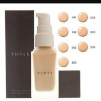 ราคา "ของแท้" "ฉลากไทย" THREE flawless ethereal fluid foundation (799154694)