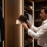 ราคา ที่ใส่หมวกติดผนัง ที่ใส่แฮร์พีชแบบผูกปมได้พร้อมโชว์หมวกติดผนังพร้อมตะขอโลหะที่ใส่แฮร์พีชแบบถอดได้ (52164592144)