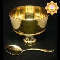 ราคา ขันน้ำพานรอง โถข้าว ทองเหลือง พร้อมทัพพี (1374919914)