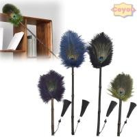 ราคา CEYOU ไม้ปัดฝุ่นกําจัด, เครื่องมือทําความสะอาดจับป้องกันไฟฟ้าสถิตขนนกยูงขนนกกระจอกเทศแปรงปัดฝุ่น, แบบพกพา Multi-function Gap ทําความสะอาดฝุ่น Duster (47313185329)