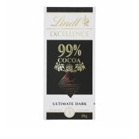 ราคา ลินด์ เอ็กเซลเลนซ์ดาร์กช็อกโกแลต Lindt Excellence Dark Chocolate 50g. (44282256200)