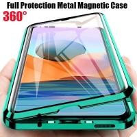 ราคา 360° กันกระแทกสองด้านปลอกใสสําหรับOPPO A16 A79 A55 5G A54 4G A16S Reno 15F 14F 5Gเคสโทรศัพท์แม่เหล็กโลหะฝาครอบป้องกัน (50962839291)
