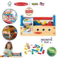 ราคา Melissa & Doug Take-Along Tool Kit ของเล่นชุดเครื่องมือช่าง ชุดต่อ ไข หมุน เสียบ (1682229266)