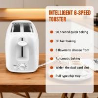 ราคา TOASIE เครื่องปิ้งขนมปังขนมปังไฟฟ้า 2 ช่อง 6 ระดับ 700W - BH-030 (51612930687)