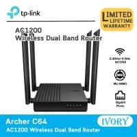 ราคา TP Link Archer C64 AC1200 Wireless MU-MIMO WiFi Router (9177951318)