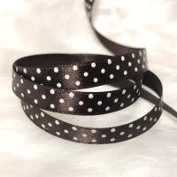 ราคา ริบบิ้นลายจุด ริบบิ้นผ้าซาติน ริบบิ้นซาติน ริบบิ้นผ้า ลายจุด 1เซน ริบบิ้นแบ่งขาย สีน้ำตาล มีราคาส่ง (2722857215)