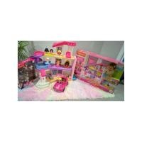 ราคา [มือ 2 สภาพกริ๊บ+กล่องครบ] Fisher-Price Barbie Little Dreamhouse บ้านบาร์บี้ 3 ชั้น + รถ + ฟิกเกอร์แน่น (46065098829)