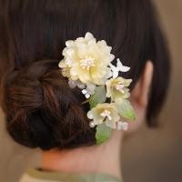 ราคา U-Shaped Hairpin แก้วดอกโบตั๋นดอกไม้ Bun Hairpin กิ๊บติดผมสไตล์ใหม่ (40381319824)
