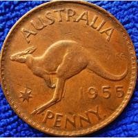 ราคา เหรียญ​ออสเตรเลีย​ Australia, 1​ Penny, (ยุค​Elizabeth II), #3813, ใช้แล้ว (22425369388)