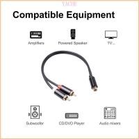 ราคา YACHE 2 RCA ถึง 1 RCA หญิงถึงชายกับหญิง Splitter Cable Splitter จําหน่าย (56763965564)