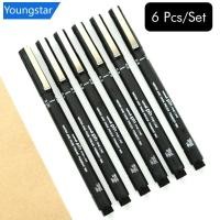 ราคา [ForeverYoung] 6pcs Uni Pin Drawing pen Fine Line 005 01 02 03 05 08 ปากกาเข็ม H8U7 (25183261410)