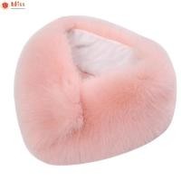 ราคา BLLISS Faux Fur คออุ่น, Plush Windproof ผ้าพันคอสองด้าน,แฟชั่นหนา Warm Loop วงกลมออกแบบที่ถอดออกได้ Furry คอ Stole Coat Collar Decor (52964232760)