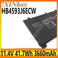 ราคา 7XINbox HB4593J6ECW 11.4V 3660mAh แบตเตอรี่แล็ปท็อปสําหรับ Huawei MateBook 13 WRT-W19 WX9 W29 i7 HN-W19L คอมพิวเตอร์โน้ตบุ๊ค (45014320429)