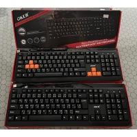 ราคา SALE!! คีย์บอร์ดแป้นพิมพ์ไทย/อังกฤษ OKER KB-318 Slim+Waterproof Keyboard คีย์บอร์ดเกมมิ่ง (23689083830)