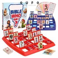 ราคา OUFO Guess Bible Who I Am Board Games, Bible Knowl Study Bible Who I Am Board Toy, ของเล่นปาร์ตี้แบบพกพา 2 Player Guess Bible Play (53414620245)