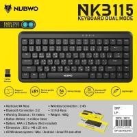 ราคา NUBWO NKB115 Wireless & Bluetooth Mini Keyboard 84keys (52662330260)