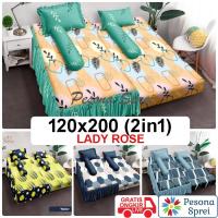 ราคา 2in1 LADY ROSE BED SHEET / SORONG LADY ROSE BED SHEET / LADY ROSE SINGLE BED SHEET SORONG 2 iN 1 (16953510022)