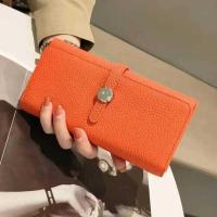 ราคา C Women's Long Leather Clutch Wallet, Card Holder, Zippered Coin Pocket, High-Quality Wallet (54811151176)