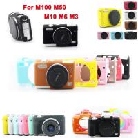 ราคา ยางซิลิโคนกระเป๋ากล้อง Body Cover Case Skin สําหรับ Canon EOS M100 M10 M50 M6 M3 (29612948323)