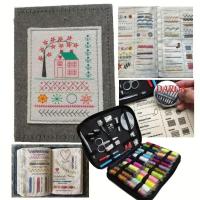ราคา DARON ชุดหนังสือสอนปักเข็ม 86 ชิ้น/เซ็ต All-in-One, ชุดตัวอย่างหน้าผ้าลินิน Felting & เย็บปักถักร้อย พร้อมเครื่องมือ 106 ลาย, งานแฮนด์เมด (47713676649)