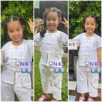 ราคา ชุดขาวเด็กชุดขาวปฏิบัติธรรมเด็กผ้าฝ้ายใส่สบายใส่ได้ทั้งชายหญิงจ้า (22646312392)