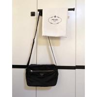 ราคา Prada Black Tessuto Nylon Messenger Bag ของแท้ (มือสอง) ติดจอง (8571317120)