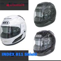 ราคา INDEX หมวกกันน็อคเต็มใบ รุ่น 811- Shield มีสีขาว ดำเงา ดำด้าน (5707329303)
